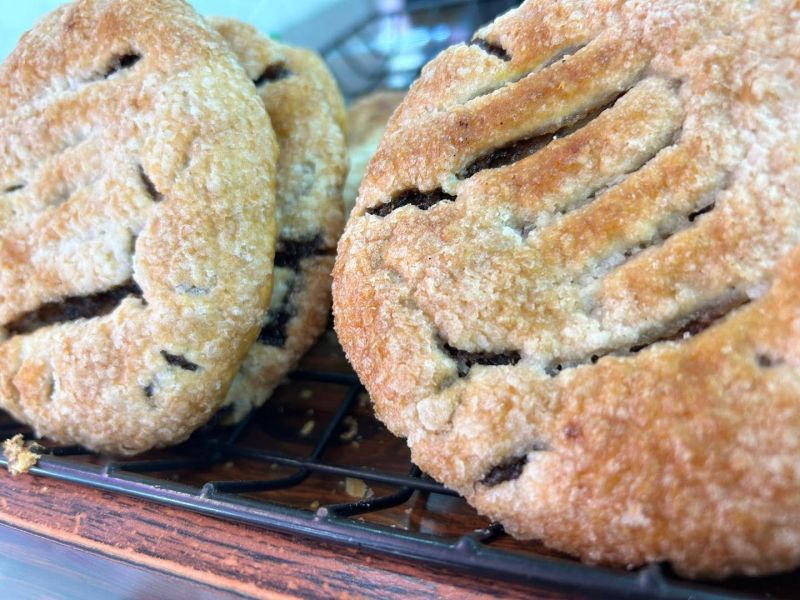 Homemade Eccles cakes: Swipe To View More Images