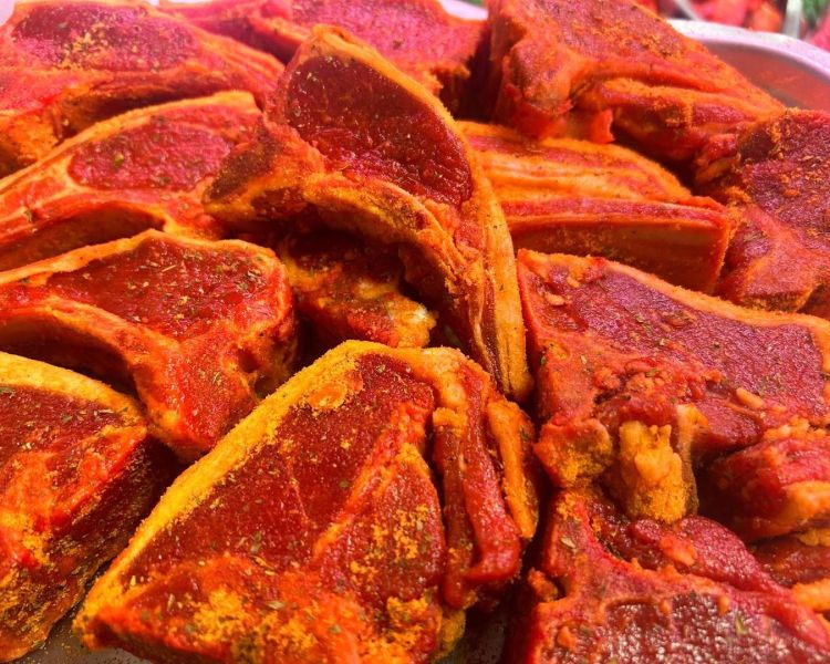 Minted lamb chops: Swipe To View More Images