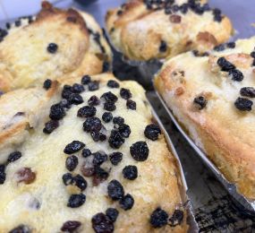 Homemade bread and butter pudding: Click Here To View Larger Image