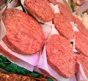 Homemade burgers: Click Here To View Larger Image