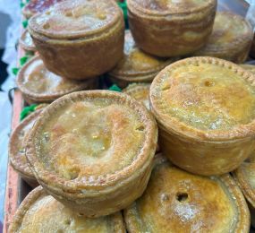 Homemade pork pies: Click Here To View Larger Image