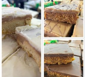 Homemade caramel shortbread and flapjacks: Click Here To View Larger Image